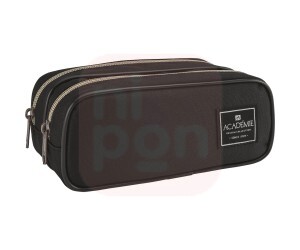 Estojo 2 Divisões Académie Preto - Tilibra