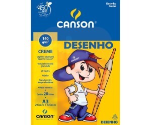 Bloco de Desenho Creme 140g A3 - Canson