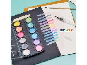 Aquarela Metálica  12 Cores - Leo e Leo