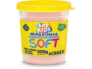 Massa de Modelar 500g Soft Amarelo Pele - Acrilex