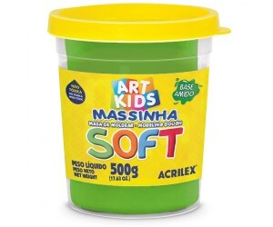 Massa de Modelar 500g Soft Verde - Acrilex