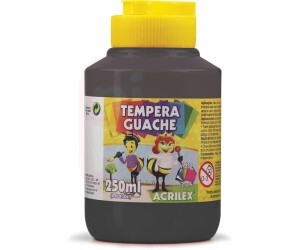 Tinta Guache 250ml Preta - Acrilex