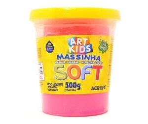 Massa de Modelar 500g Soft Rosa - Acrilex