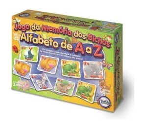 Jogo da Memória dos Bichos - Brinquedo Pedagogico