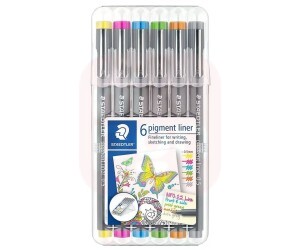 Caneta Técnica 0,3mm  Kit 6 cores - Staedtler