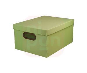 Caixa Organizadora Linho Média Verde- Dello