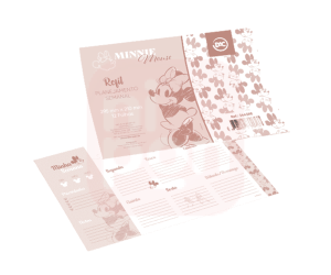Refil Para Prancheta com Planner Semanal Minnie - Dac