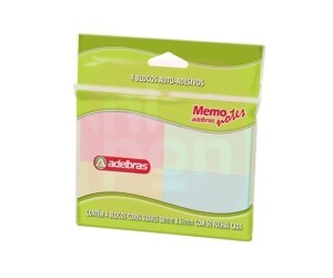 Bloco Auto-Adesivo Pastel 38 X 51mm - 50fls