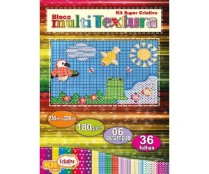 Bloco Multi Textura 36 Folhas 180g - Kit Criativo