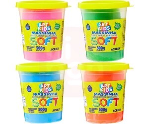 Massa de Modelar Soft 500g Acrilex - Cores