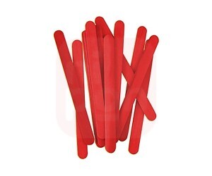 Palito de Sorvete C/100 - Vermelho