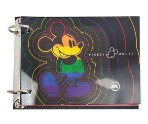 Fichário 1/4 Cristal Mickey + 80 Folhas