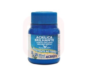 Tinta Acrílica Brilhante 37ml Azul Turquesa 501 - Acrilex