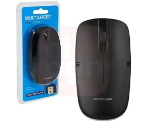 Mouse Sem Fio Light Conexão Usb 1200dpi 3 Botões Design Slim Preto - MO285