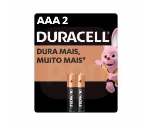 Pilha Alcalina Duracell Palito AAA - 2 UN