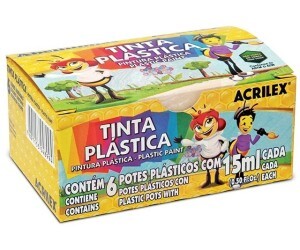 Tinta Plástica 15ml 06 Cores - Acrilex