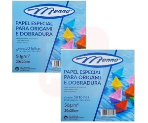 Papel dobradura origami 20x20