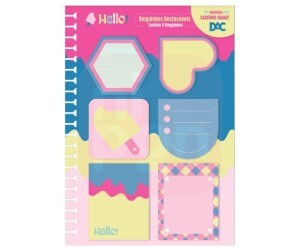 Folha de Bloco de Notas P/ Caderno Smart 6 Blocos Hello Dac