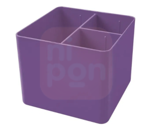 Porta Objeto Full Color C/ 3 Divisórias - Roxo Plutônio
