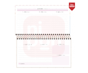 Agenda Espiral Semanal 16,7 x 8,9 cm Soho 2024