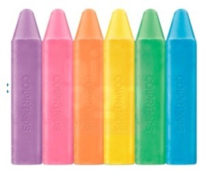 Giz De Chão Color'Peps Caixa com 6 Cores
