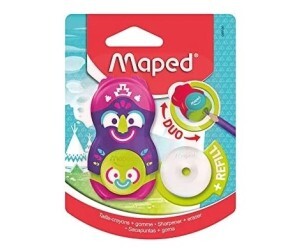 Apontador Com Borracha Maped Loopy Totem C/1 Refil Blister