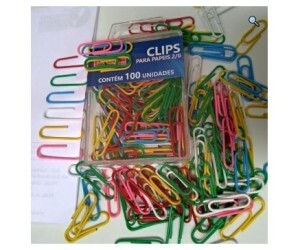 Clips Kaz 2/0 Colorido 100 Unidades