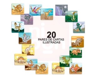 Jogo da Memoria Dinossauros - PAIS & FILHOS
