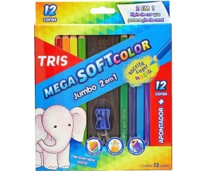 Lápis Cor Tris 2 em 1 Jumbo
