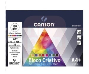 BLOCO A4 CRIATIVO CARDS 120G 32 FLS