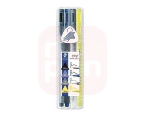Kit Caneta Triplus Multi Set Office Estojo com 4 Unidades Staedtler