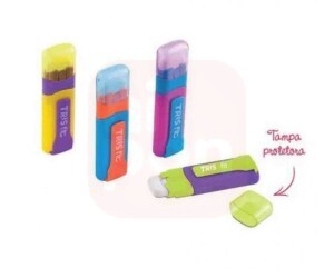Caneta Borracha com Refil Tris Fit