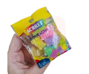 Borracha Mini Ursinhos Pote c/5 unidades