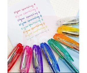 Caneta Signo Glitter Gel Spakling Violeta