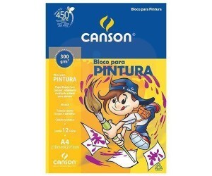 Bloco de Pintura A4 300g 12 Folhas - Canson