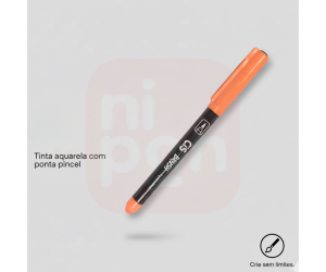 Caneta Marcador Brush Aquarelável CIS - Laranja escuro