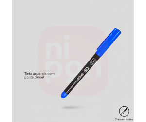 Caneta Marcador Brush Aquarelável CIS - Azul royal