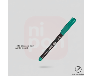 Caneta Marcador Brush Aquarelável CIS - Turquesa