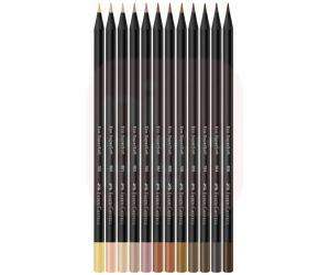 Lápis de Cor 12 Cores Pele Supersoft - Faber-Castell