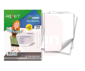 Bloco Desenho Ecocores A3 180g 20fls Ridet