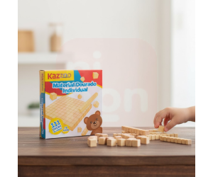 Material Dourado Em Madeira 111 Peças - Kaz