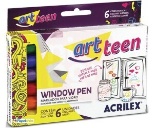 Caneta Para Vidro Window Pen 6 Cores