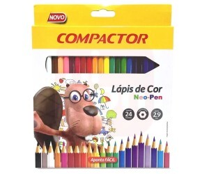 Lápis de Cor 24 Cores Neo-Pen - Compactor
