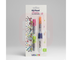 Kit Pincel Artístico com Reservatório - Leo&Leo