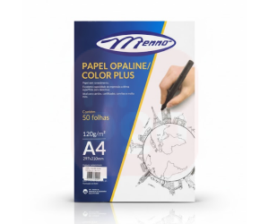 Papel Opaline Branco 120g 50 folhas - Menno 